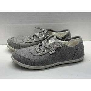 Bob's Skecher's Women's Sz 8.5 Memory Foam Gray Camp Cuddle‎ Tennis Shoes